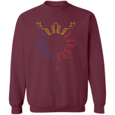 Sun and Stars Outline Unisex Crewneck Pullover Sweatshirt